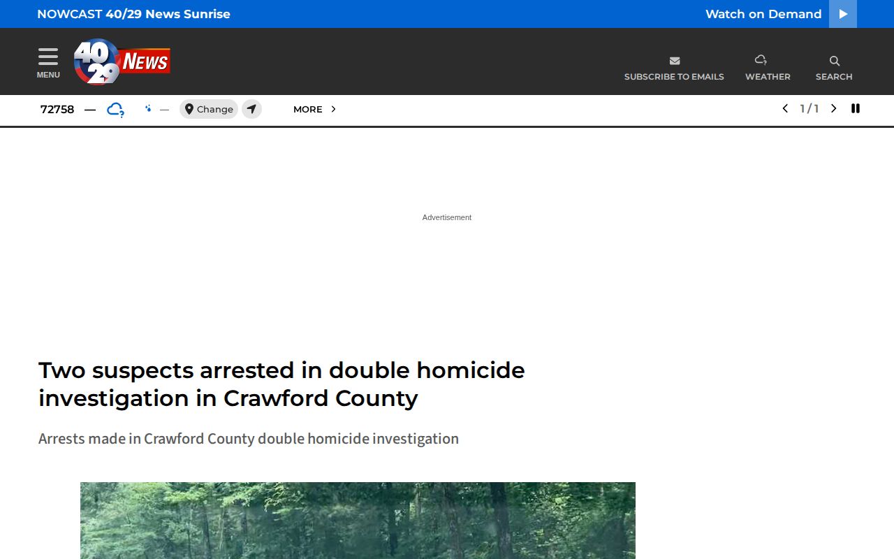 40/29 News Crawford County arrest and court event coverage